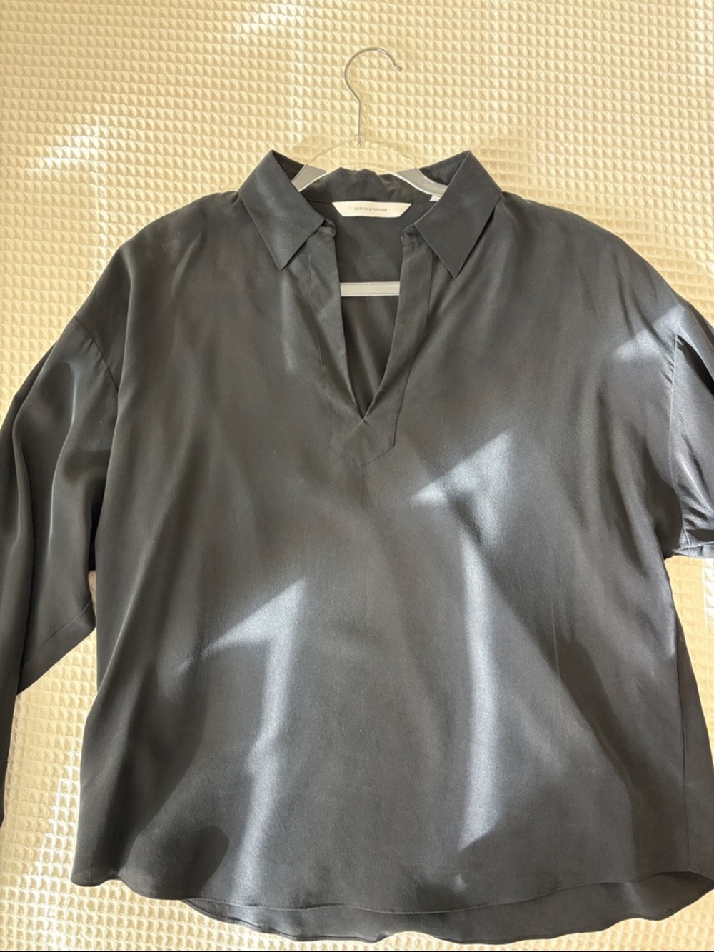 Rebecca Taylor Woman’s Black 100% Silk Tunic - Picture 5 of 6